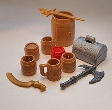 Playmobil  Pirate Weapons - Swords, Treasure Chest, Barrels & Mug - Pre-owned
