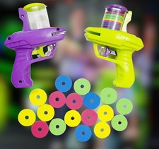 Kids Interactive Foam Disc Shooter – Outdoor Flying Disc Toy Gun for Family Game