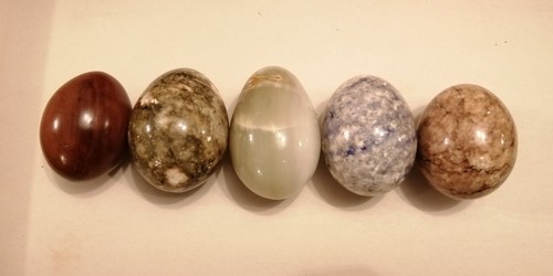 Polished stone eggs bundle - eggs,