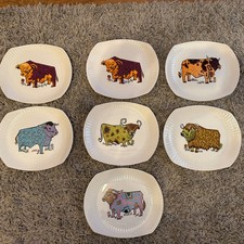 BEEFEATER STEAK AND GRILL ENGLISH IRONSTONE PLATES - set of 7 plates
