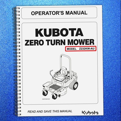 Kubota z232kw zero turn - kubota,
