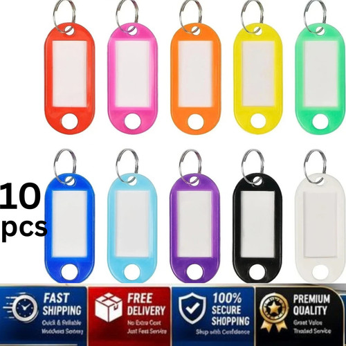 Key tags fobs - plastic, luggage