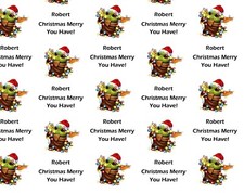 Cute Yoda Baby Yoda Xmas personalised Christmas gift wrapping paper