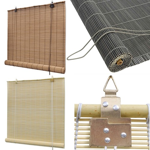 Bamboo roller blinds natural - bamboo,
