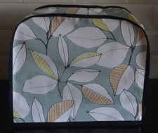 Kenwood CHEF Food Mixer Dust Cover Spring Leaf vinyl fabric black trim