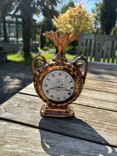 Victorian copper lustre clock