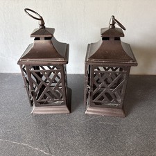 Yankee Candle Lantern Style Tea-light Holders 25cm Tall X 2