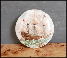 Victorian pot lid sailing ship - victorian,