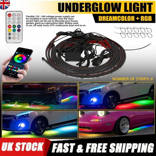 Car multi color rgb led - 6x, multi-color