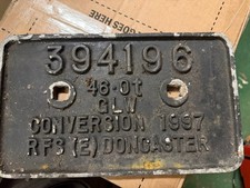 British Rail MHA Wagon Plate