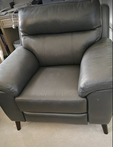 Real leather power recliner - real,