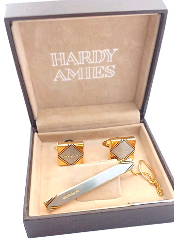 Hardy amies cufflinks tie - hardy,