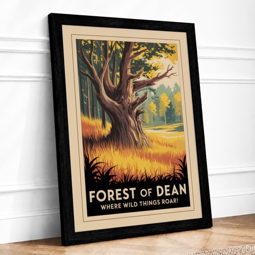 Forest dean vintage framed - forest,