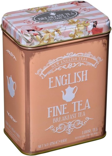 Vintage floral tea tin - floral, 125g