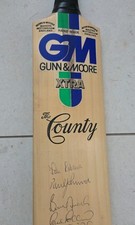Gunn & Moore XTRA Cricket Bat NOTTINGHAMSHIRE SIGNED 1992 Memorabilia 