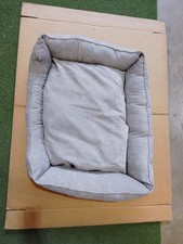Pale Grey Cord Sofa Dog Cat Bed Extra Large Bed 95x75x20cm Washable No Tag
