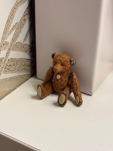 Steiff pewter miniature - miniature, bear