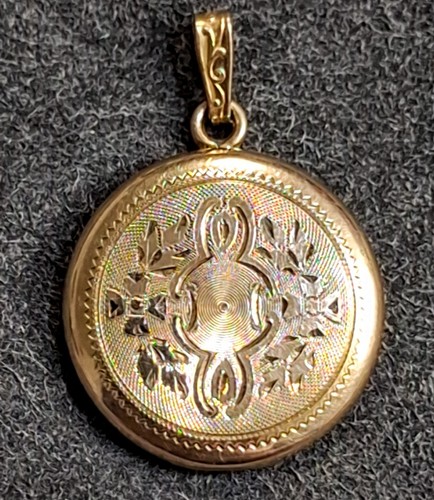 Mode gold locket 12k - gold,