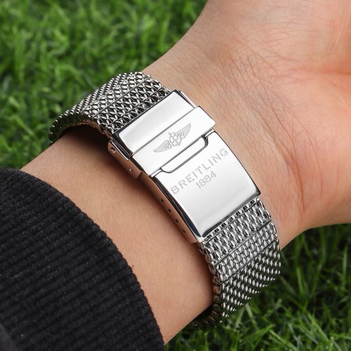Steel milanese mesh - steel, strap