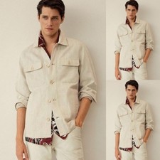 Men's Linen Safari Jacket