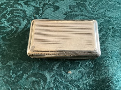 Antique silver snuff - silver,