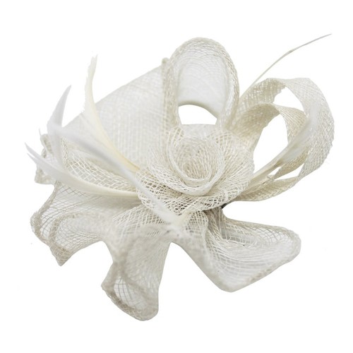 Small curled flower feather - curled,