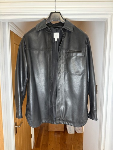Black faux leather - h&m,