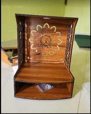 Beautiful Wooden Pooja Stand Home & Office Puja Mandir,Home tample with Light T2