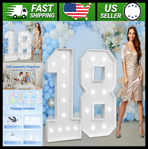 4ft light number 18 - up,