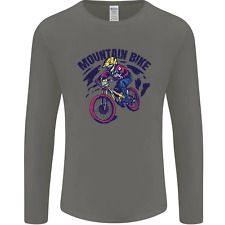 Cycling Mountain Bike Bicycle Cyclist MTB Mens Long Sleeve T-Shirt