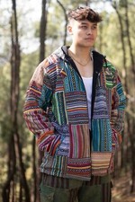 Aztec Patchwork Cotton Fleece