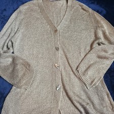 Marilyn Moore Beige Silk Knit