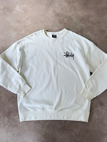 Stüssy white cream - stüssy, oversized