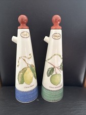 Wedgwood Sarah's Garden Lemon Oil and Vinegar Bottles with Stoppers