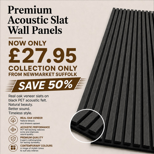 Slats wall panels 95 - panels, oak