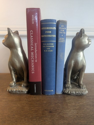 Heavy cat bookends vintage - heavy,