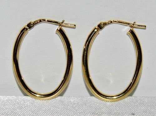 9ct yellow gold silver oval - &,
