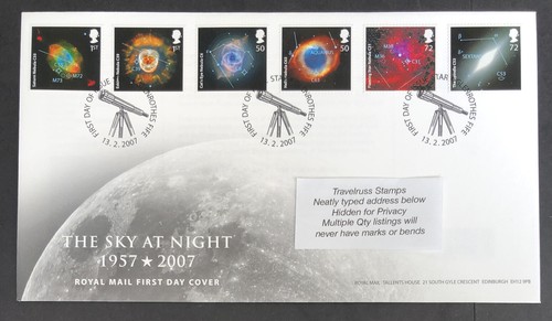 2007 fdc the sky night - 2007,