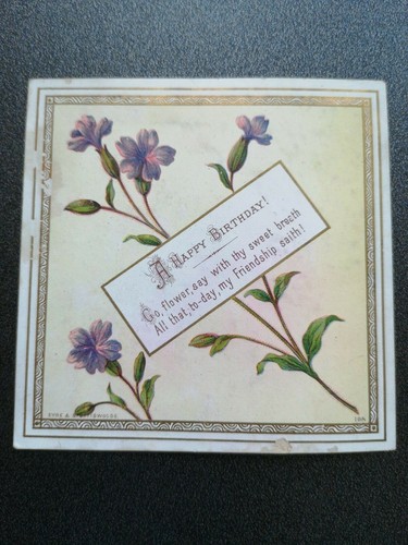 Victorian birthday greeting