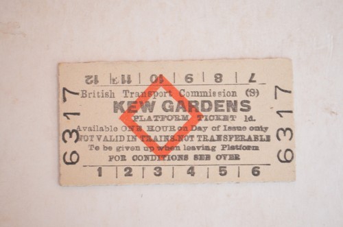 Railway platform ticket btc - platform,