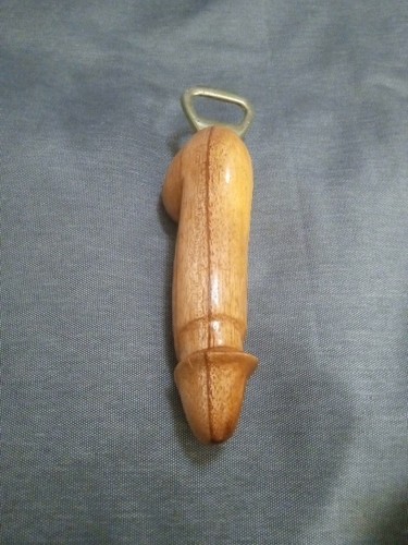 Wooden hand carved - carved, penis