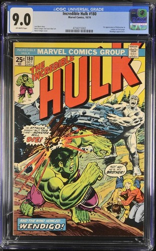 Incredible hulk 180 cgc 0 - incredible,
