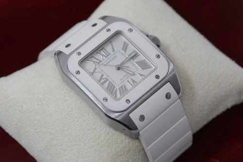 Cartier santos 2878 white - |,