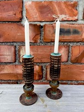 WW1 TRENCH ART  PAIR OF BRITISH CANDLESTICKS  Ww1 relic