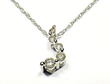 14K White Gold Round Cut