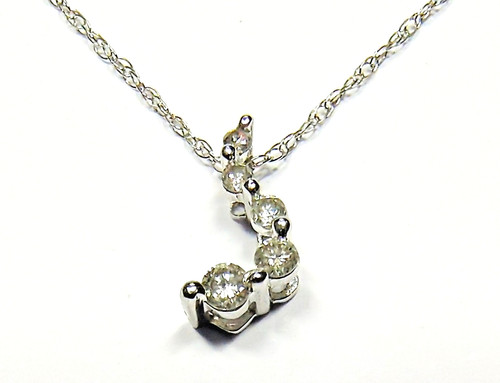 14k white gold - 14k, round