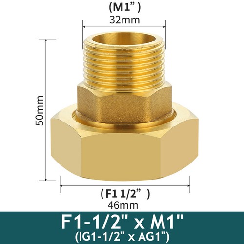 Brass male female threaded - brass,