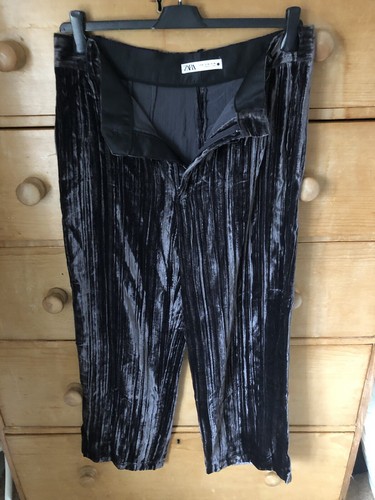 Zara crushed velvet grey - zara,