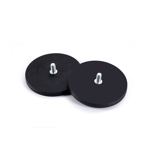 Neodymium rubber coated pot - coated,