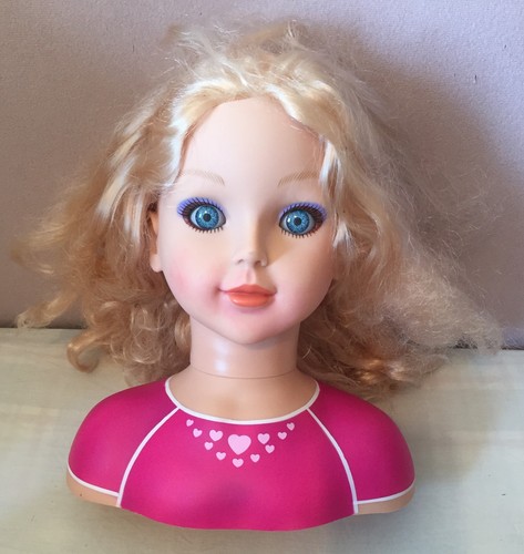 Blonde girl doll - girl, head